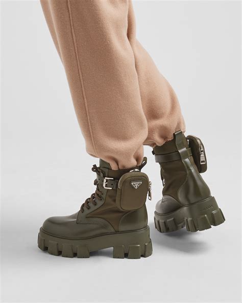 prada army boot|prada combat boots with pouches.